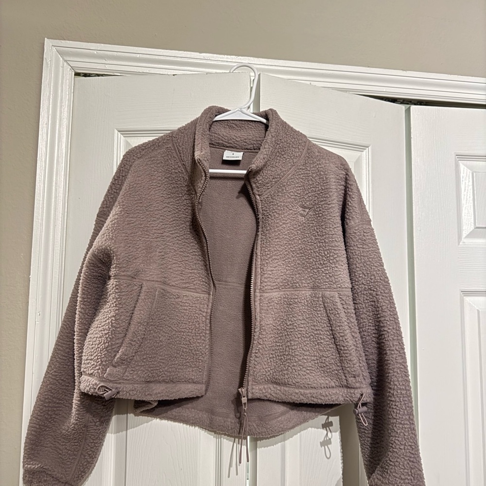 Gymshark Soft Brown Teddy Jacket